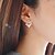 cheap Earrings-Women&#039;s Stud Earrings Jacket Earrings Geometrical Floral / Botanicals Leaf Flower Ladies Blinging Sweet Earrings Jewelry Gold / Silver For Street Daily