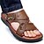 ieftine Sandale Bărbați-Bărbați Sandale Pantofi de confort Sandale Slingback În aer liber Plajă Piele Maro Vară