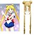 baratos Perucas de Halloween-sailor moon sailor moon cosplay perucas perucas femininas de fibra resistente ao calor de 40 polegadas