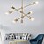 tanie Design sputnikowy-nowoczesne lampy wiszące z galwanicznym oświetleniem z 6-lampowym uchwytem do montażu w salonie jadalnia żyrandol sypialnia