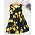 cheap Dresses-Toddler Little Girls&#039; Dress Beach Print Blue White Cotton Sleeveless Floral Dresses Summer