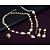 baratos Conjuntos de Jóias-Women&#039;s Jewelry Set Chain Bracelet Stud Earrings Geometrical Ladies Sweet Fashion Italian Gold Plated Earrings Jewelry Gold For Wedding Evening Party / Pendant Necklace / Ring
