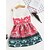 abordables Vestidos-Niños Poco Chica Vestido Rojo Azul Sin Mangas Floral Vestidos Verano