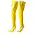 baratos Botas de mulher-Mulheres Botas Salto Agulha Dedo Apontado Couro Ecológico Botas Acima do Joelho Botas da Moda Inverno Vermelho / Azul / Rosa claro