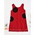 cheap Casual Dresses-Toddler Little Girls&#039; Dress Solid Colored Red Sleeveless Floral Dresses Summer