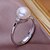 ieftine Inele la Modă-Band Ring Apă dulce Pearl Argintiu Perle Teak S925 Sterling Silver femei Natură Modă Ajustabile / Pentru femei