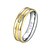 preiswerte Ringe für Herren-Herrn Damen Bandring Nutringe 1pc Gold Kupfer versilbert vergoldet Kreisform Grundlegend Cool Hochzeit Alltag Schmuck