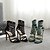 ieftine Sandale de Damă-Pentru femei Sandale Toc Stilat PU Confortabili Vară Negru / Verde