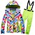 cheap Ski Wear-ARCTIC QUEEN Women&#039;s Ski Jacket with Bib Pants Ski Suit Outdoor Winter Thermal Warm Waterproof Windproof Breathable Snow Suit Clothing Suit for Ski / Snowboard Winter Sports / Long Sleeve