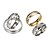 billige Ringe-Bandring Evigheden ring For Dame Kvadratisk Zirconium lille diamant Bryllup Gave Daglig Rustfrit stål
