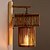 tanie Kinkiety-lampy ścienne w stylu retro vintage&amp;amp; Kinkiet zewnętrzny bambusowy kinkiet 220-240 V 40 W E27