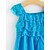 cheap Dresses-Toddler Girls&#039; Lace Solid Colored Short Sleeve Dress Blue / Cotton