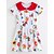 זול שמלות מקרית-פעוטות קטן בנות שמלה פרחוני לבן שרוולים קצרים פרחוני שמלות קיץ