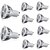 halpa Lamput-10pcs 6 W LED-kohdevalaisimet 400 lm GU10 E26 / E27 3 LED-helmet Teho-LED Koristeltu Lämmin valkoinen Kylmä valkoinen 85-265 V / 10 kpl / RoHs