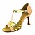 cheap Latin Shoes-Women&#039;s Latin Shoes / Salsa Shoes Satin / Leatherette Buckle Sandal / Heel Buckle / Ribbon Tie Customized Heel Customizable Dance Shoes Bronze / Almond / Nude / Performance / Professional