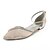 abordables Chaussures de mariée-Femme Chaussures de mariage Talon Plat Bout pointu Strass / Paillette Brillante Dentelle Confort / Ballerine / D&#039;Orsay &amp; Deux Pièces Eté Argent / Champagne / Ivoire