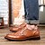 tanie Oksfordki męskie-Męskie Komfortowe buty PU Jesień Biznes / W stylu brytyjskim Oksfordki Czarny / Brązowy / Na zewnątrz