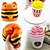 cheap Stress Relievers-MINGYUAN Stress Reliever Creative Hamburger Popcorn Lovely Decompression Toys Parent-Child Interaction 3 pcs All Toy Gift