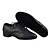 abordables Zapatos de baile latino-Hombre Zapatos de Baile Latino Semicuero Tacones Alto Corte Tacón Plano Personalizables Zapatos de baile Negro / Interior / Cuero