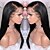 cheap Human Hair Wigs-Remy Human Hair Unprocessed Human Hair Lace Front Wig With Ponytail Kardashian style Brazilian Hair Straight Natural Wig 130% Density with Baby Hair Natural Hairline 100% Virgin Unprocessed Bleached
