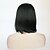 cheap Synthetic Trendy Wigs-Synthetic Wig Straight European Straight Middle Part Wig Short Medium Length Black Synthetic Hair Women&#039;s Party Black