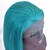 cheap Human Hair Wigs-Remy Human Hair Lace Front Wig Bob Short Bob Wendy style Brazilian Hair Straight Blue Wig 130% Density with Baby Hair Women Natural Hairline Coloring Bleached Knots Women&#039;s Short Human Hair Lace Wig