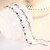 abordables Pulseras-Pulsera de cadena de circonita cúbica corazón damas moda pulsera de metal joyería blanco / púrpura para fiesta de noche en la calle