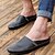 Χαμηλού Κόστους Ανδρικές Παντόφλες &amp; Σαγιονάρες-Ανδρικά Παπούτσια άνεσης Δέρμα Καλοκαίρι Παντόφλες &amp; flip-flops Μαύρο / Σκούρο μπλε / Κίτρινο