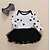 cheap Baby Girls&#039;  Dresses-Baby Girls&#039; Active Daily / Holiday Geometric Mesh / Print Long Sleeve Regular Above Knee Cotton / Polyester Dress Black / Cute