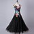 ieftine Ținute de Bal-Ballroom Dance Dresses Women&#039;s Performance Spandex / Organza Pattern / Print / Ruching Sleeveless Dress