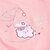 olcso Lányegyberuhák babáknak-Baba Lány Aktív Napi Szabadság Pamut Nyomtatott Virágos stílus Nyomtatott Rövid ujjú Egy darabos Arcpír rózsaszín