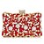 cheap Clutches &amp; Evening Bags-Women&#039;s Crystals / Hollow-out Rhinestones / Alloy Evening Bag Rhinestone Crystal Evening Bags Black / Red / Silver