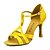 voordelige Latin dansschoenen-Dames Latin schoenen Ballroom schoenen Hakken Effen kleur Speciale hak Gesp Amandel Naakt Brons / Satijn / Leer