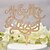 cheap Cake Toppers-Floral Theme Wedding Mix &amp; Match Card Paper Classic Couple 1 pcs