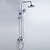 cheap Shower Faucets-Shower System Set - Rainfall Contemporary Chrome Shower System Ceramic Valve Bath Shower Mixer Taps / Brass / Single Handle Three Holes