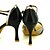 abordables Zapatos de baile latino-Mujer Zapatos de Baile Latino / Zapatos de Salsa Brillantina / Semicuero Hebilla Sandalia / Tacones Alto Hebilla / Corbata de Lazo Tacón Personalizado Personalizables Zapatos de baile Gris Claro