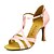 cheap Latin Shoes-Women&#039;s Latin Shoes Ballroom Shoes Heel Solid Color Customized Heel Buckle Almond Nude Bronze / Satin / Leather