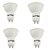 cheap Light Bulbs-YouOKLight 4pcs 5 W LED Spotlight 400 lm GU10 10 LED Beads SMD 5730 Decorative Warm White 85-265 V / 4 pcs / RoHS / FCC