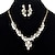 billige Smykke Sett-Women&#039;s Bridal Jewelry Sets Retro Leaf Elegant European Fashion everyday Imitation Pearl Rhinestone Earrings Jewelry Gold / Silver For Party Birthday 1 set