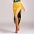 cheap Latin Dancewear-Latin Dance Skirts Draping Pattern / Print Women&#039;s Training Performance High Spandex Ice Silk