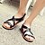 cheap Men&#039;s Sandals-Men&#039;s Comfort Shoes Cowhide Summer Sandals Light Brown / White / Black / Outdoor