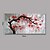 cheap Floral/Botanical Paintings-Oil Painting Hand Painted - Floral / Botanical Comtemporary Modern Stretched Canvas