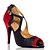 abordables Zapatos de baile latino-Mujer Zapatos de baile Zapatos de Baile Latino Sandalia Corte Slim High Heel Negro / Rojo / Dorado / Entrenamiento / EU39