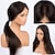 baratos Perucas de seda frontais de cabelo natural-Não processado Cabelo Natural Frente de renda 13x6 Peruca Parte do meio Partida Profunda Kardashian Cabelo Malaio Liso Seda Marrom Natureza negra Peruca 130% 150% 180% Densidade do Cabelo 8-22