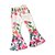 voordelige Broeken voor baby&#039;s meisjes-Baby Meisjes Actief Standaard Feestdagen Uitgaan Bloemen Print Kleurenblok Print Broek Wit / Peuter