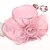 cheap Party Hat-Women&#039;s Party Hat Party Street Holiday Beaded Ruffle Pure Color Wine Pink Hat Fall Winter Spring Summer Mesh