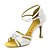 cheap Dance Shoes-Women&#039;s Latin Shoes / Ballroom Shoes Satin Buckle Sandal / Heel Buckle Customizable Dance Shoes Almond / Bronze / Black