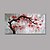 billige Blomster-/botaniske malerier-Hang malte oljemaleri Håndmalte - Blomstret / Botanisk Moderne Inkluder indre ramme / Stretched Canvas
