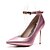 cheap Women&#039;s Heels-Women&#039;s Heels Party Heels Spring &amp; Summer Stiletto Heel Pointed Toe Basic Pump Party &amp; Evening Office &amp; Career Buckle Solid Colored PU Pink / Gold / Silver