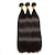 abordables 3 paquets extensions cheveux humains-Lot de 3 Tissage de cheveux Cheveux Brésiliens Droit Extensions de cheveux humains Cheveux Naturel Rémy 100% faisceaux d&#039;armure de cheveux remy Tissages de cheveux humains Extensions de cheveux